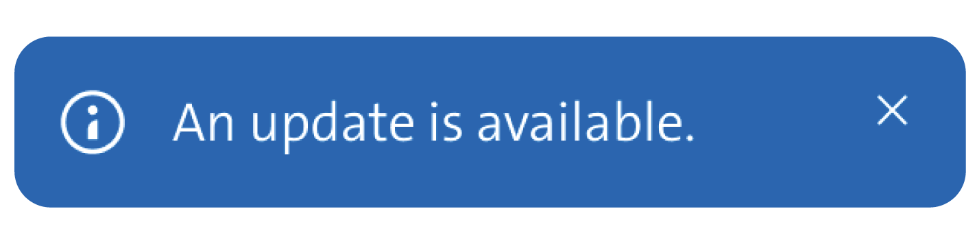 Notification blue