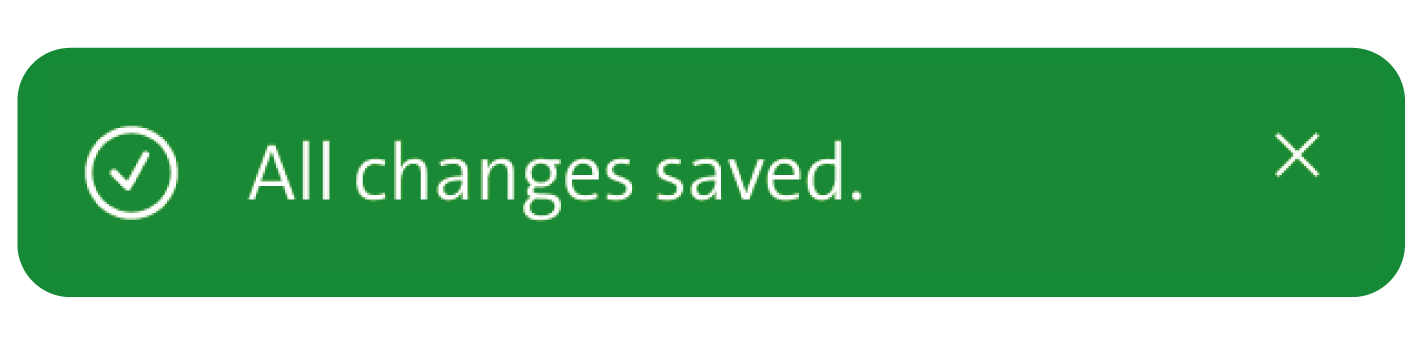Notification green