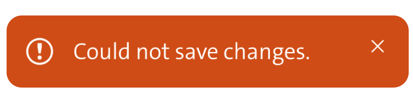 Notification orange